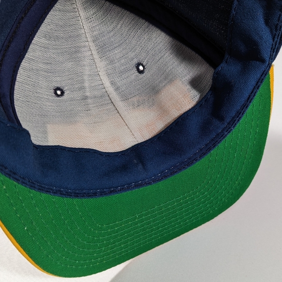 Vintage Notre Dame Fighting Irish Script Snapback Hat College Sports 90s - Picture 7 of 7